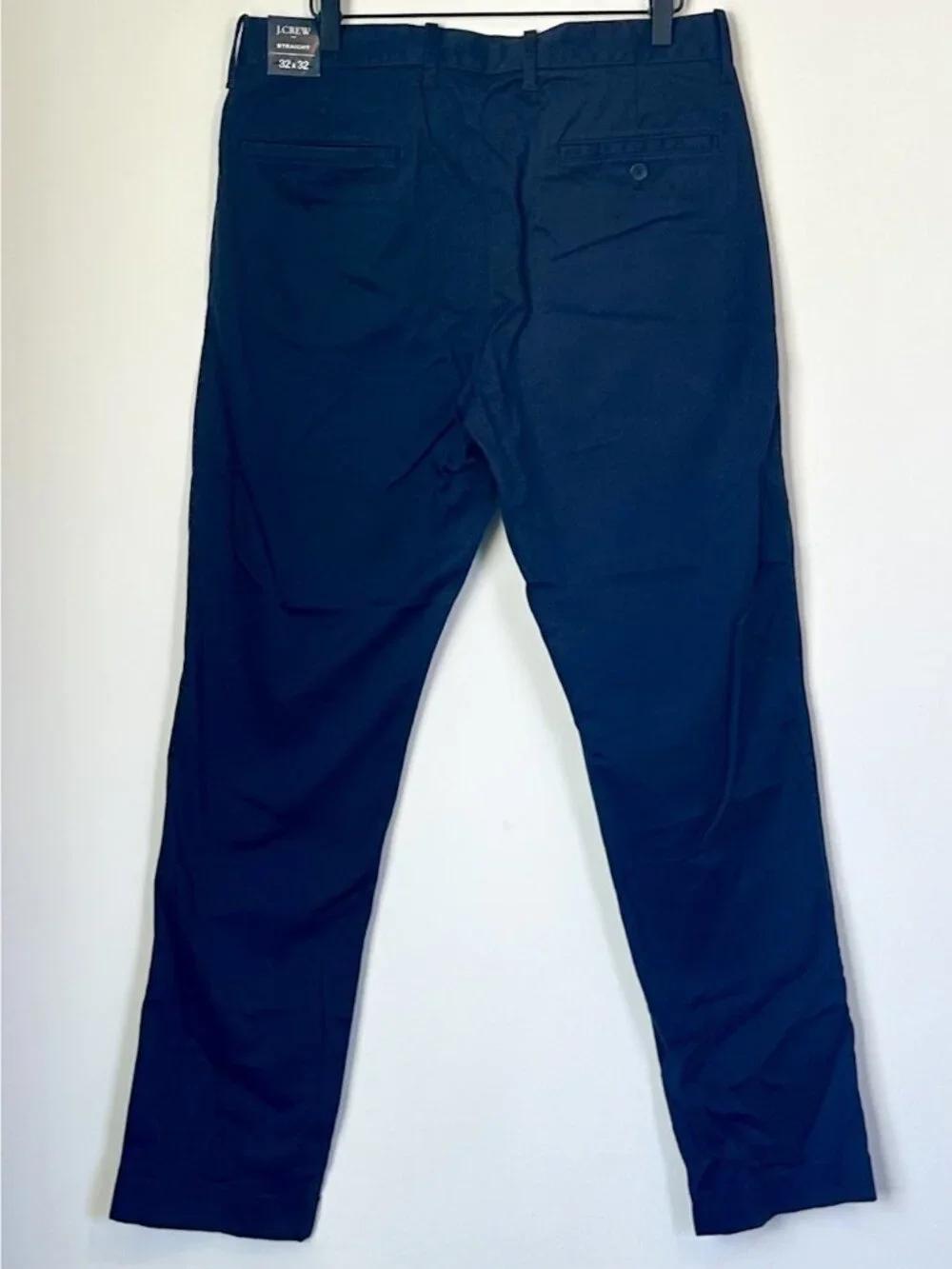 NWT J.Crew Navy Blue Straight Flex Chino Pants - Size: 32W/32L